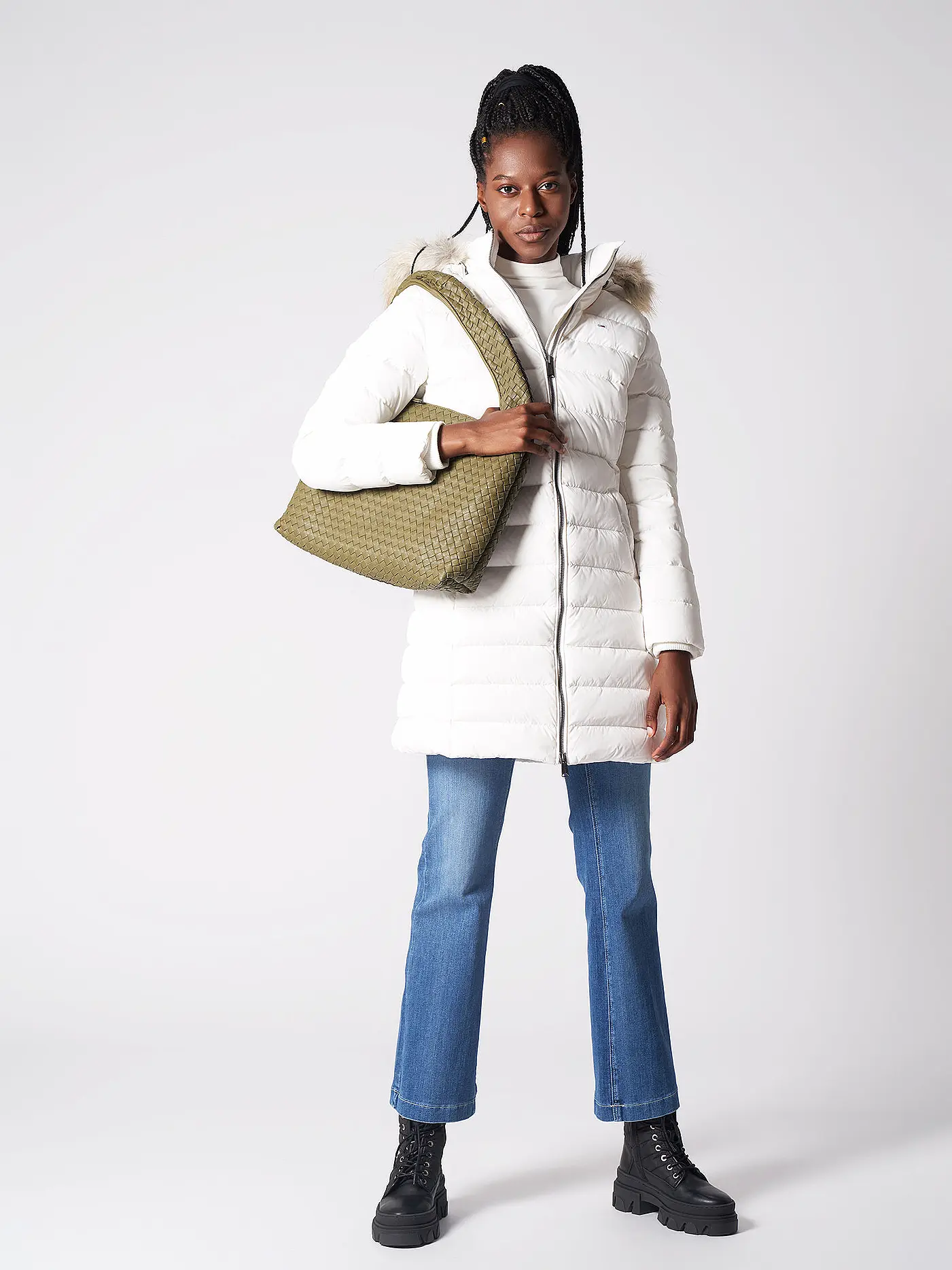 TOMMY JEANS | Daunenmantel | creme